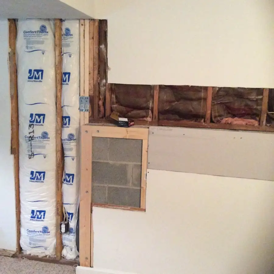 Wall insulation replacement during Contents Cleaning & Restoration in Fulshear
